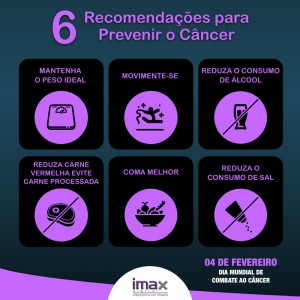 seis recomendações para prevenir o câncer de mama